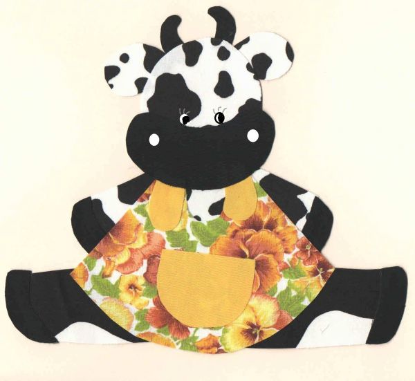 Apliques de Tecido - Vacas