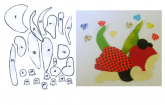 Moldes de Acetato - Joaninha